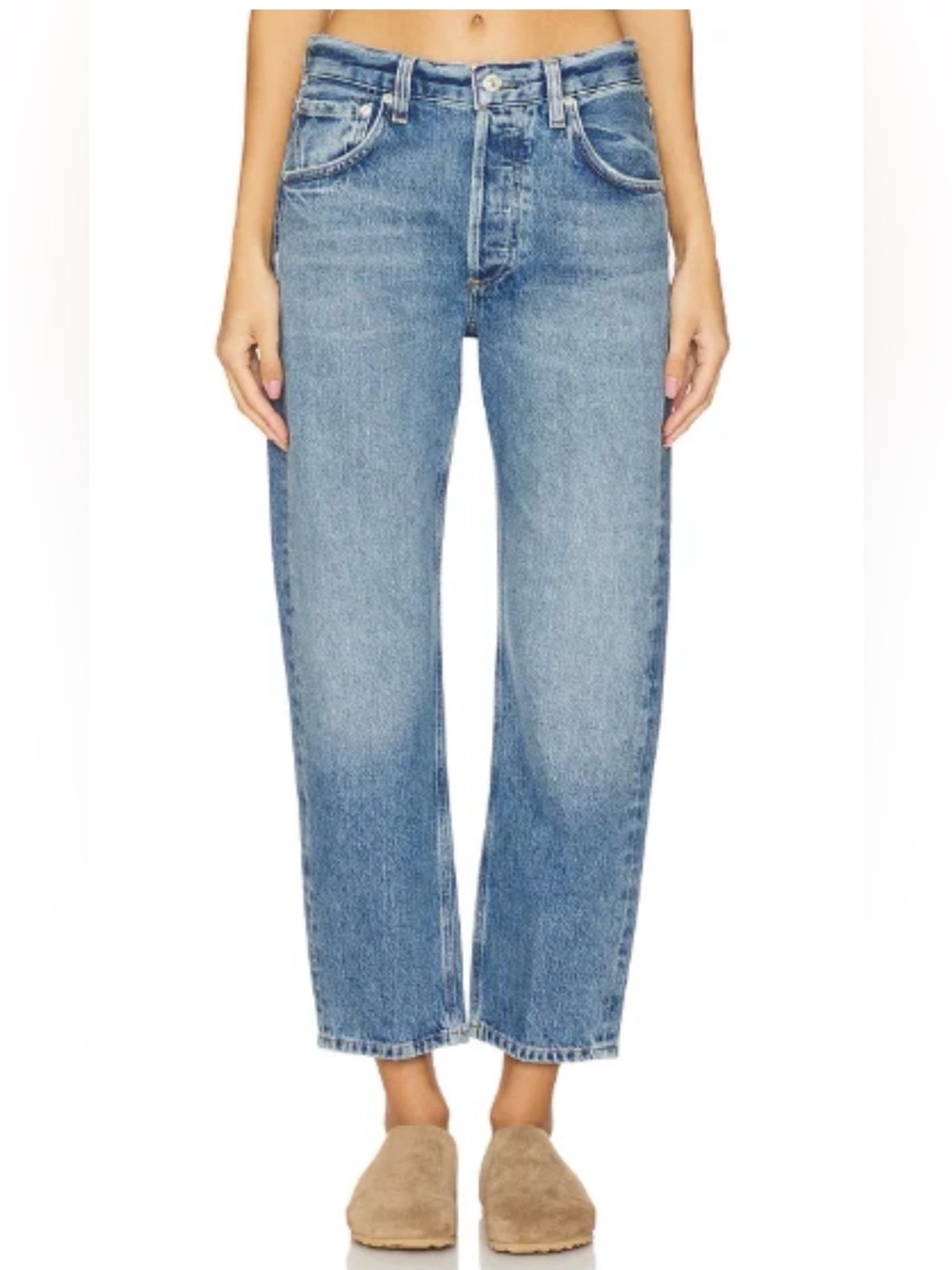 CITIZENS OF HUMANITY Winslow Cropped Boyfriend Jeans Sz 24 $258